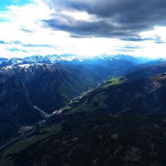 Flugwegposition um 14:02:04: Aufgenommen in der Nähe von Gemeinde Gmünd in Kärnten, Österreich in 2930 Meter
